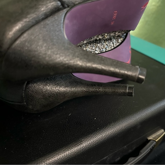 Poetic License Go Bananas Tweed Lace Up Booties sz 7 38 - Picture 8 of 12